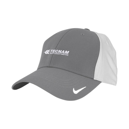 Nike Charcoal/White Swoosh Legacy 91 Hat-TECNAM Primary Logo