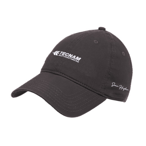 Charcoal Unstructured Adjustable Low Profile Hat-Soar Higher