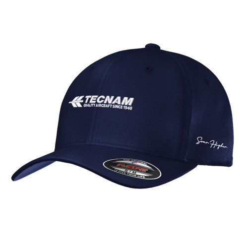 Navy Flexfit Structured Low Profile Hat-Soar Higher