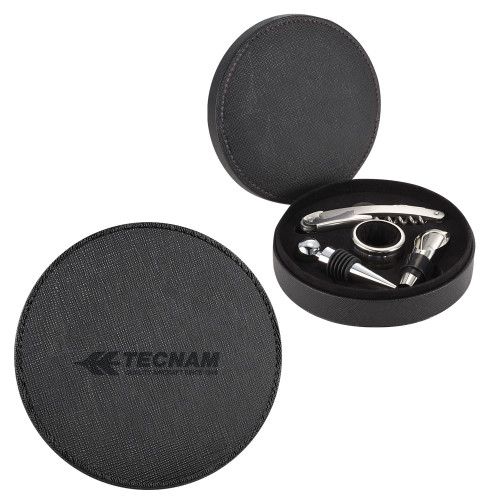 Modena 4 Piece Wine Set-TECNAM Primary Logo Engraved