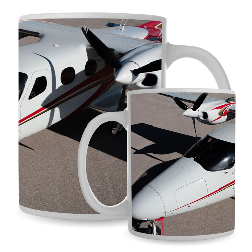 Full Color White Mug 15oz-Over Ocean Close Up