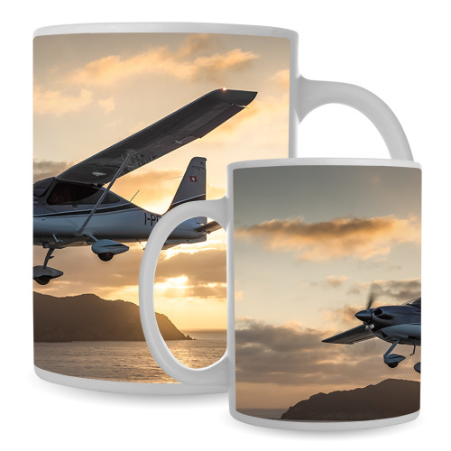 Full Color White Mug 15oz-Over Water w/ Island