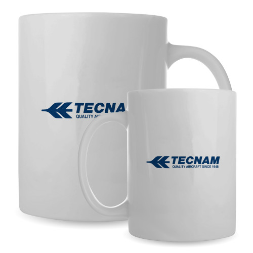 Full Color White Mug 15oz-TECNAM Primary Logo