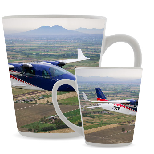 Full Color Latte Mug 12oz-Over Ocean