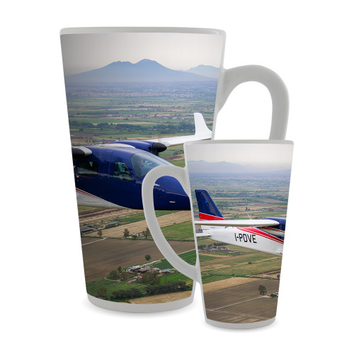 Full Color Latte Mug 17oz-Over Ocean