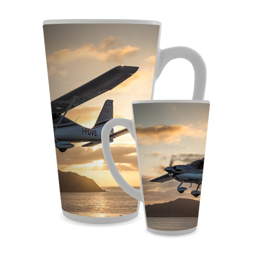 Full Color Latte Mug 17oz-Over Water w/ Island