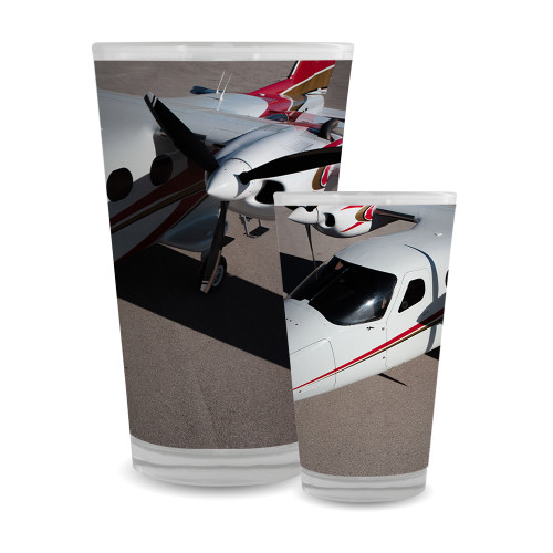 Full Color Glass 17oz-Over Ocean Close Up