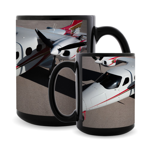 Full Color Black Mug 15oz-Over Ocean Close Up