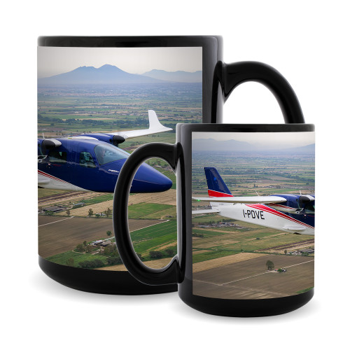 Full Color Black Mug 15oz-Over Ocean