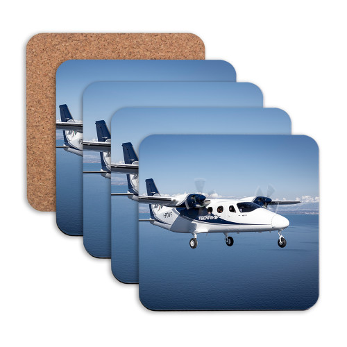 Hardboard Coaster w/Cork Backing 4/set-Front Shot