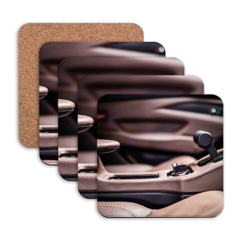 Hardboard Coaster w/Cork Backing 4/set-Over Ocean Tilt