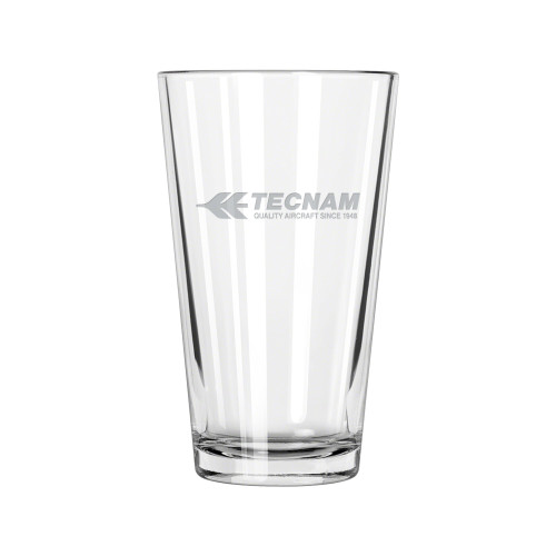 Libbey Glass 16oz-TECNAM Primary Logo Engraved