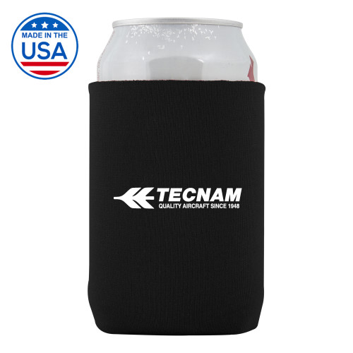 Neoprene Black Can Holder-TECNAM Primary Logo