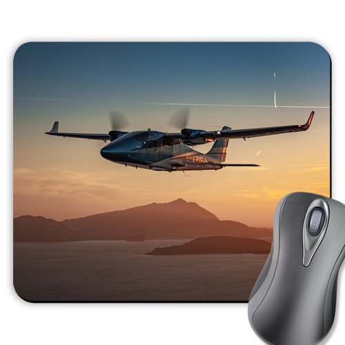 Full Color Mousepad-Leaving Hanger Black and White