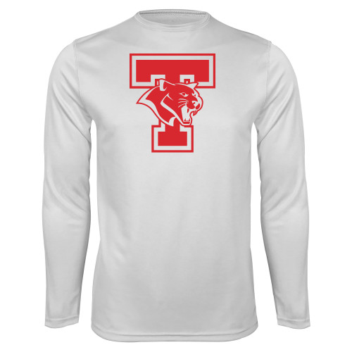  White Performance Long Sleeve Shirt - T Cougar
