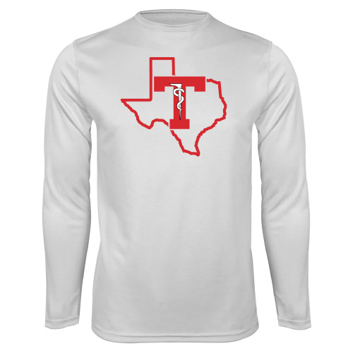  White Performance Long Sleeve Shirt - Athletics Training