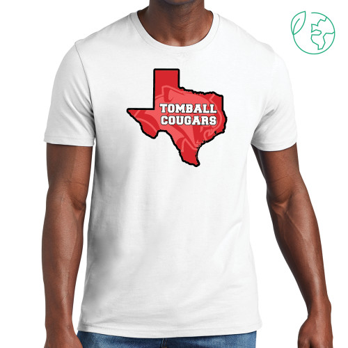  Allmade White Organic Cotton Tee - Tomball Cougars Texas