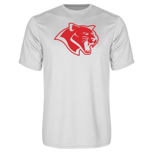  White Performance Tee - Cougar