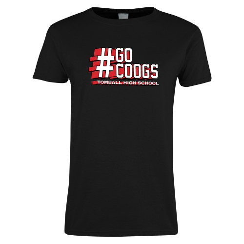  Womens Black Short Sleeve Tee - Go Coogs