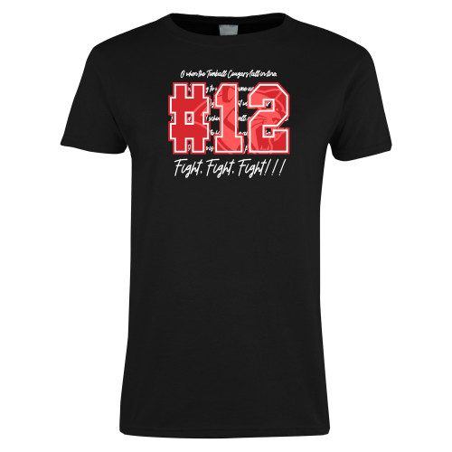  Womens Black Short Sleeve Tee - 12