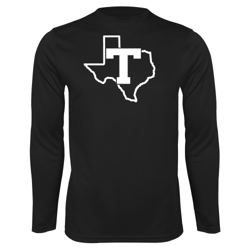  Black Performance Long Sleeve Shirt - T Texas