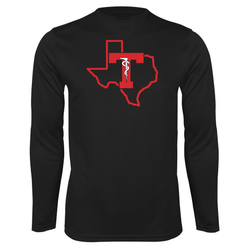  Black Performance Long Sleeve Shirt - Athletics Training