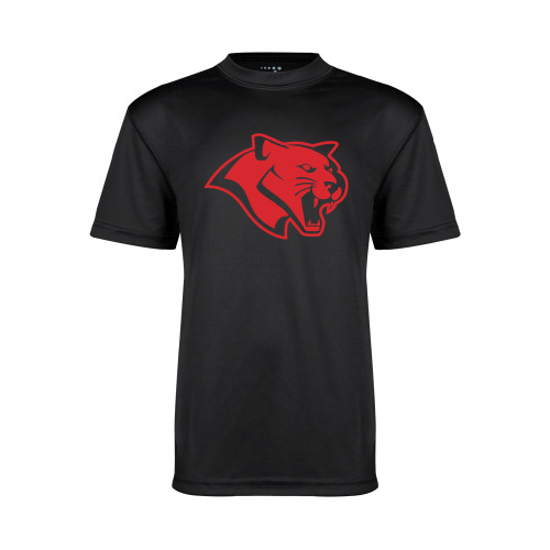  Youth Performance Black Tee - Cougar