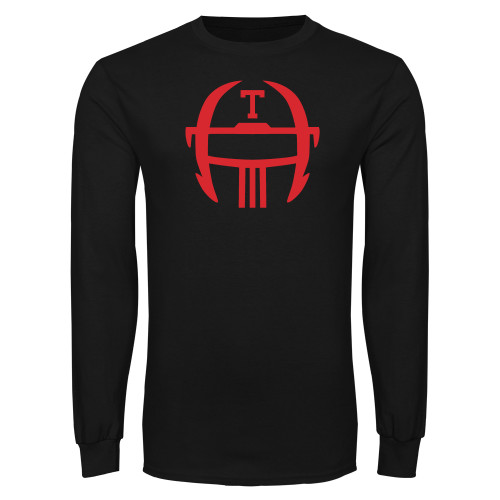  Black Long Sleeve T Shirt - Football Logo