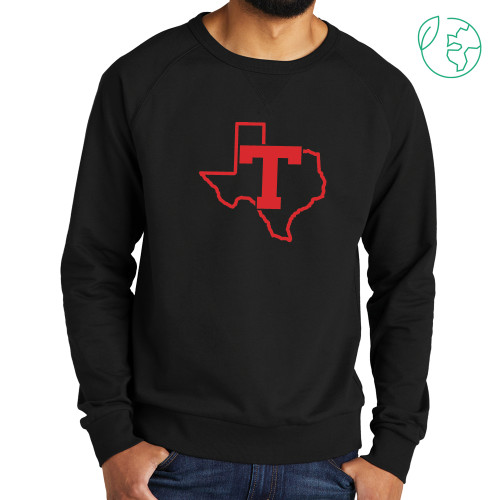  Allmade Black Organic French Terry Crewneck Sweatshirt - T Texas