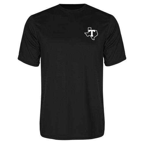  Black Performance Tee - T Texas