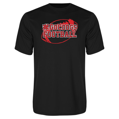  Black Performance Tee - Go Coogs Football