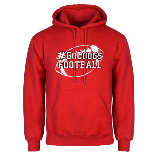  Red Fleece Hoodie - Go Coogs Football