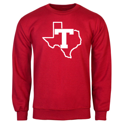  Red Fleece Crew - T Texas