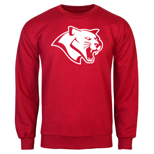  Red Fleece Crew - Cougar
