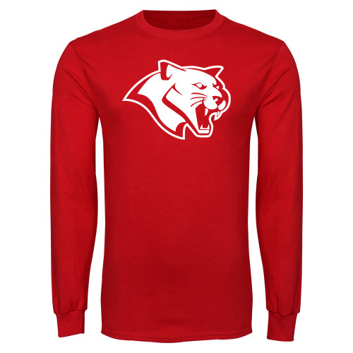  Red Long Sleeve T Shirt - Cougar