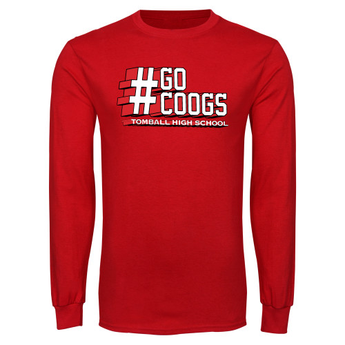  Red Long Sleeve T Shirt - Go Coogs