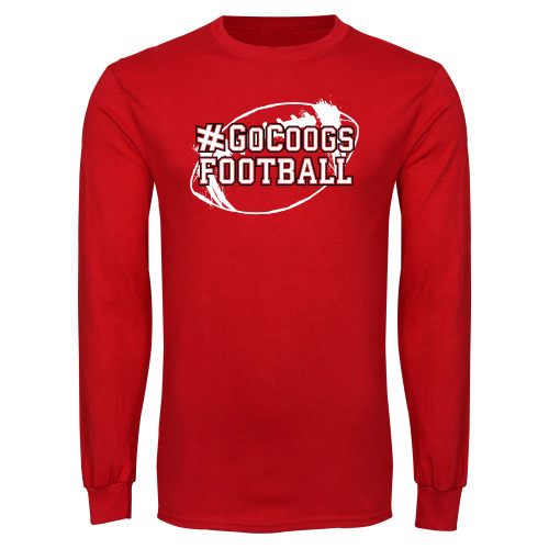  Red Long Sleeve T Shirt - Go Coogs Football