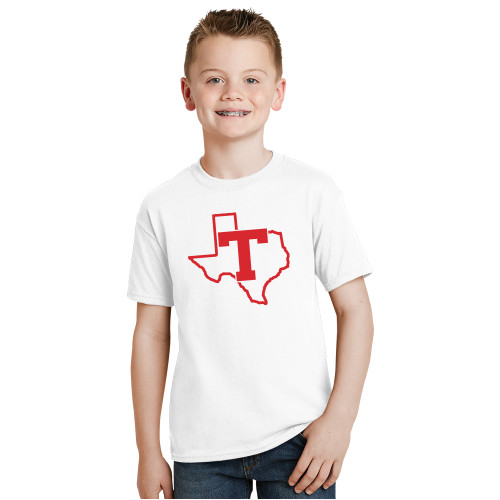  Youth White T Shirt - T Texas