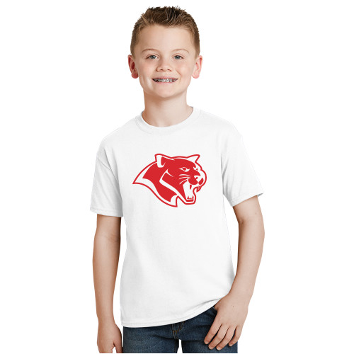  Youth White T Shirt - Cougar