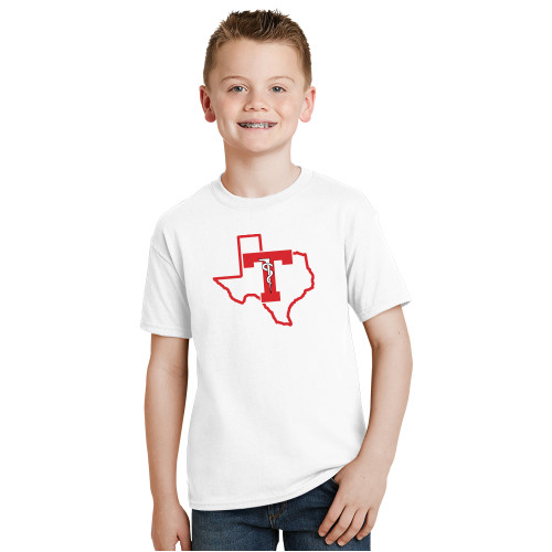  Youth White T Shirt - Athletics Training