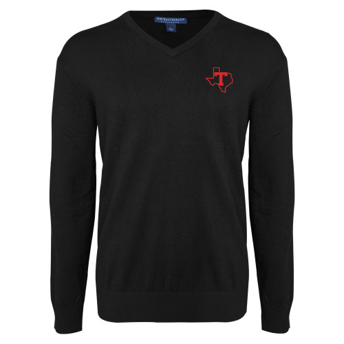  Black VNeck Sweater - T Texas