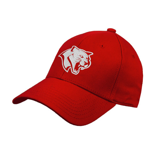  Red Structured Adjustable Pro Style Hat - Cougar