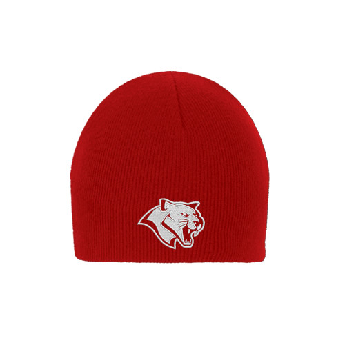  Red Knit Beanie - Cougar