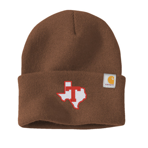 Carhartt Brown Knit Beanie w/Cuff - T Texas