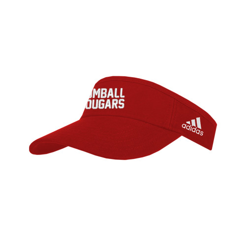  Adidas Red Adjustable Visor - Tomball Cougars Puff