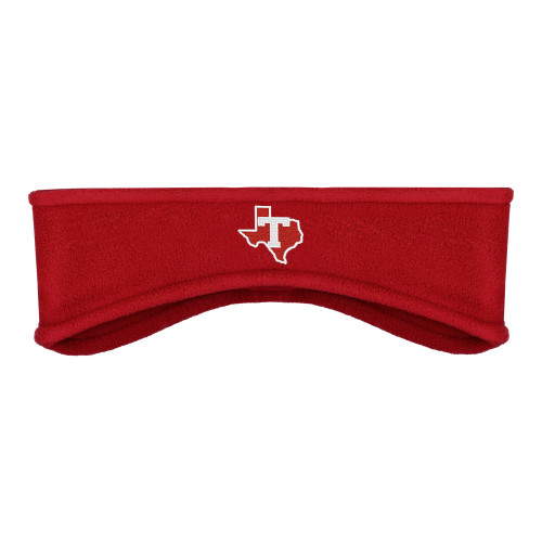  Red Stretch Fleece Headband - T Texas