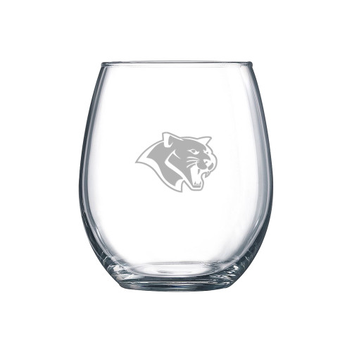  Libbey Stemless Glass 17oz - Cougar Engraved