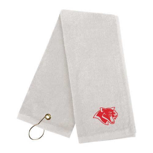  White Golf Towel - Cougar
