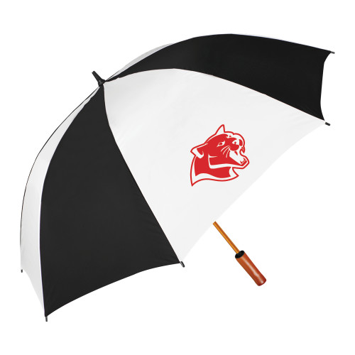  64 Inch Black/White Umbrella - Cougar