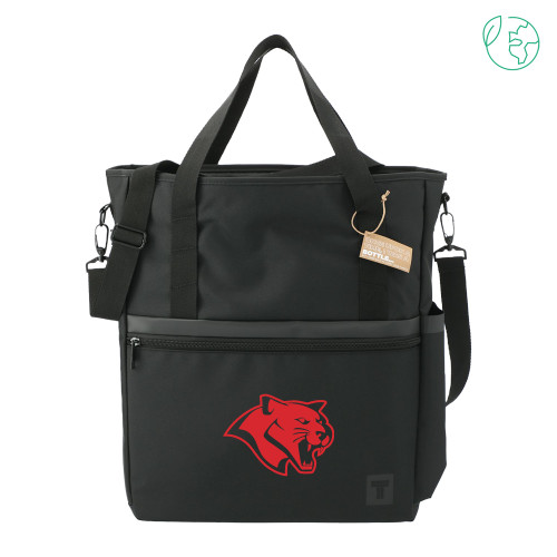  Tranzip Black Recycled Computer Tote - Cougar